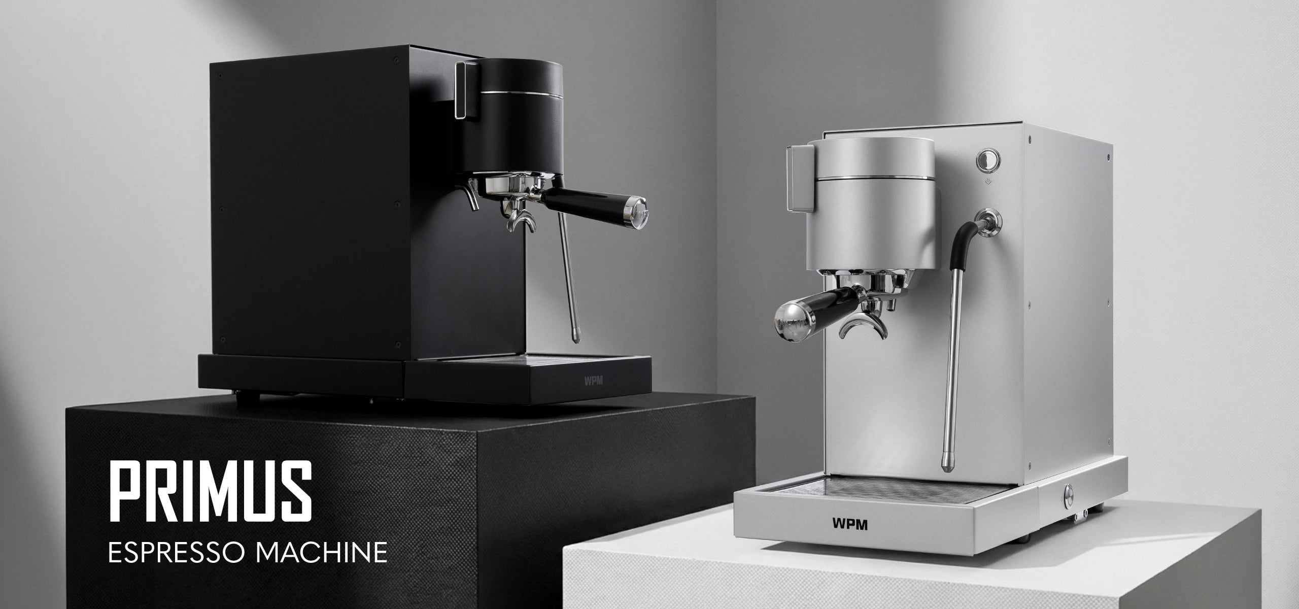 WPM PRIMUS Espresso Machine — black and silver
